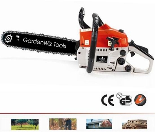 The GardenWiz CS-3800 Chain Saw is sturdy but light and is very easy to start