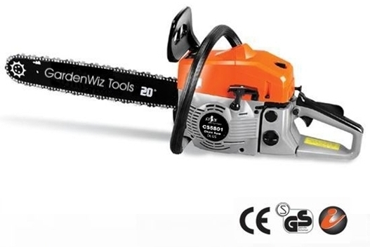 The GardenWiz CS-5801 20" Chain Saw is easy to start and can handle most cutting jobs
