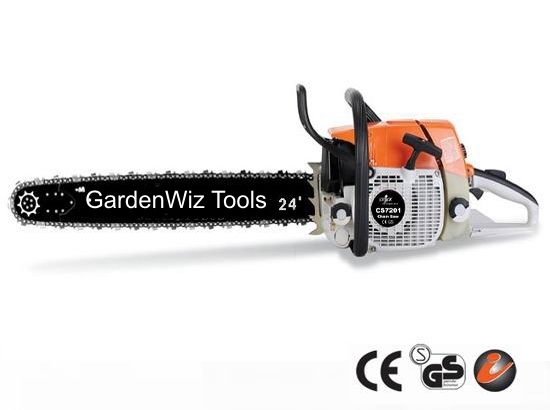 The GardenWiz CS-7201 Chain saw is a mighty beast!
